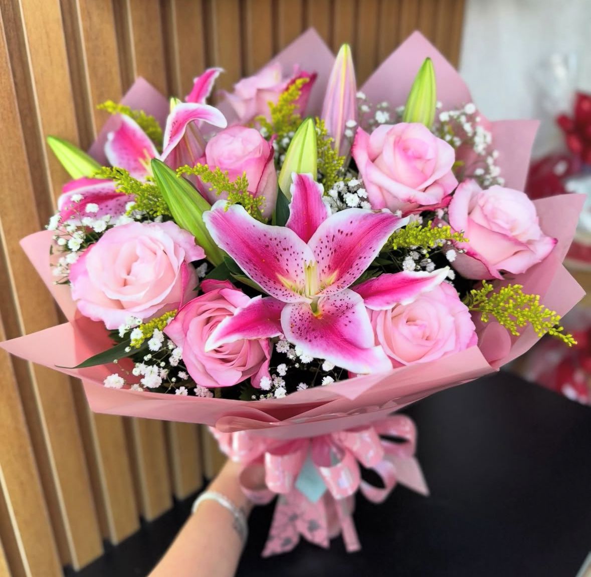Buquê Elegância Rosa