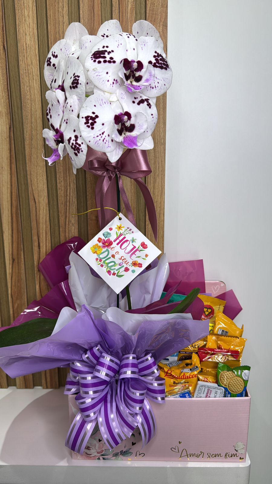 KIT CAFE COM ORQUIDEA